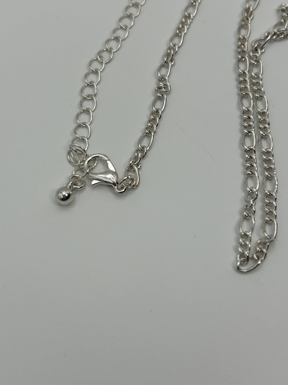 Silver-Tone Chain Necklace Twisted Oval Links Unbranded - Picture 4 of 7